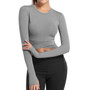 Long sleeve crop top
