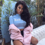 Long sleeve crop top