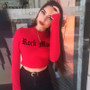 Long sleeve crop top