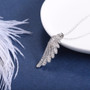 Angel Wing Necklace Sterling Silver Cubic Zirconia