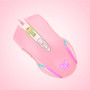 High DPI Pro Gaming Mouse | Wired RGB Black Pink