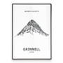 Mount Grinnell Poster Wall Art
