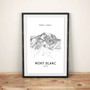 Mont Blanc Poster Wall Art