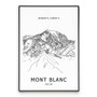 Mont Blanc Poster Wall Art