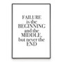 Failure Story - Quote Poster Wall Art