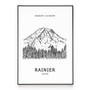 Mount Rainier Poster Wall Art
