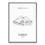 Elbrus Seven Summits Mountain Poster