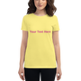 Women's short sleeve t-shirt