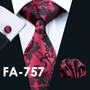 Silk Jacquard Tie and Hanky Cufflinks Set