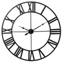 Oversized Iron Wall Clock, 31.5 Inches