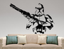 Large Star Wars Stormtrooper with Blaster Gun Wall Decal
