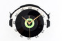 DJ Vinyl Record and Headphones Wall Clock