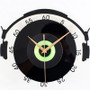 DJ Vinyl Record and Headphones Wall Clock