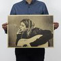 Kurt Cobain with Guitar and Cigarette, Nirvana Rock Poster