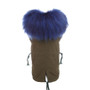 Faux Fur Hooded Dog Parka Fleece Coat