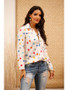 Women's Plus Size Blouse Shirt Polka Dot Sexy Long Sleeve Print Shirt Collar Tops Casual Basic Top White Blue Gray-829