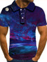 Men's Polo Graphic 3D Plus Size Short Sleeve Daily Tops Streetwear Exaggerated Shirt Collar Rainbow