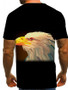 Men's T shirt 3D Short Sleeve Daily Tops Basic Round Neck Rainbow