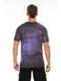 Men's Graphic optical illusion T-shirt Short Sleeve Daily Tops Basic Round Neck Blue Purple Red