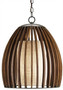 Contemporary Carling Pendant with Burlap shade 9099 - Currey & Co.