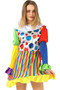 BFJFY Halloween Women's Gilrs Funny Clown Cosplay Circus Costume Outfit