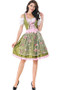 BFJFY Women Halloween Party Oktoberfest Maid Outfit Costume