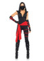 BFJFY Women's Deadly Ninja Costume Warrior Ninja Halloween Cosplay Costume