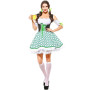 BFJFY Women German Dirndl Beer Girl Maid Dress Cutest Fraulein Sexy Costume