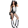 BFJFY Women's Sassy Skunk Animal Themed Halloween Cosplay Costume