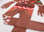 BFJFY Boy's Fortnite Cosplay Costume Gingerbread Man Jumpsuit For Halloween