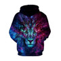 BFJmz Lion 3D Printing Coat  Zipper Coat Leisure Sports Sweater Autumn And Winter