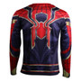 Avengers Infinity War T-Shirts Cosplay Iron Spiderman 3D Sports T-Shirt Long Sleeve Halloween Party