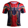 Avengers Infinity War T-Shirts Cosplay Iron Spiderman 3D Sports T-Shirt Short Sleeve Halloween Party