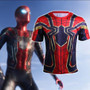 Avengers Infinity War T-Shirts Cosplay Iron Spiderman 3D Sports T-Shirt Short Sleeve Halloween Party