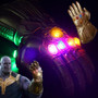 Avengers:Infinity War Cosplay Thanos Gold Gloves Infinity Gauntlet With LED Infinite Gem Halloween Party Prop