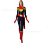 New 3D Women Girls Movie Version Captain Marvel Carol Danvers Cosplay Costume Zentai Superhero Bodysuit Suit Jumpsuits