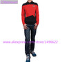 Star Trek TNG The Next Generation Red Shirt Uniform Cosplay Costume For Men Coat Halloween Party Prop