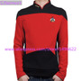 Star Trek TNG The Next Generation Red Shirt Uniform Cosplay Costume For Men Coat Halloween Party Prop