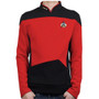 Star Trek TNG The Next Generation Red Shirt Uniform Cosplay Costume For Men Coat Halloween Party Prop