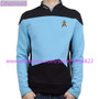 Star Trek Costume T-shirt The Next Generation Blue Uniform Tee Cosplay TNG For Adult Men Halloween