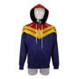 3D Printed Captain Marvel Carol Danvers Ms Marvel Costumes Hoodies Sweatshirts Tracksuit Casual Zipper Hooded Jacket Clothing