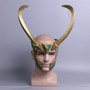 Thor Loki Ragnarok Helmet Cosplay Costume Props Mask PVC Full Head Detachable Mask Adult Halloween Masks for Parties