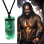 2018 Aquaman Cosplay Arthur Curry Necklace Green Pendant Aquaman Accessories Souvenir Gift Halloween party Prop