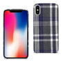 Reiko iPhone X Checked Fabric In Black