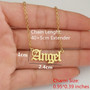 Stainless Steel Word Necklace Silver or Gold Tone