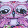 5D DIY Diamond Painting Pink Owl Love Partial - craft kit