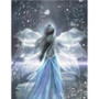 5D DIY Diamond Painting Soft Blue Fairy Girl - Craft Kit