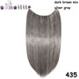 20 inches Invisible Wire No Clips Fish Line Hairpieces Silky Straight