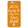 Orange Dutch iPhone Case