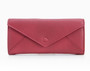 Purse women cow leather solid fashion long purse handmade wallet